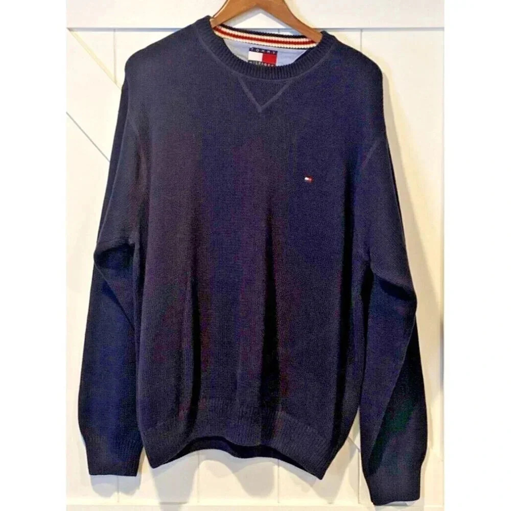Tommy Hilfiger Men's Cable Knit Crew Neck Sweater Size: XL